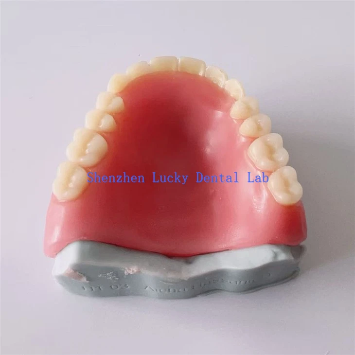 3D Print Dental Full Acrylic Denture Try in Dental Lab